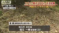 応募券付きポテトチップスを雑木林などに捨て逮捕