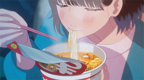 炎上したアニメCM 麺をすする